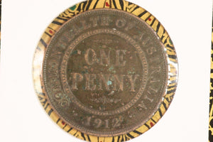 1912 - Australia Penny - aF / Problem Coin