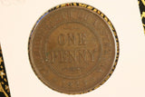 1923 - Australia Penny - Diecracks om 'REX' and 'GE' - aF / Scratched