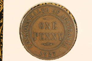 1927 - L - Australia Penny - VF / Grotty