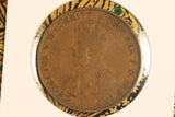 1928 - Australia Penny - Open 'OMN' - F