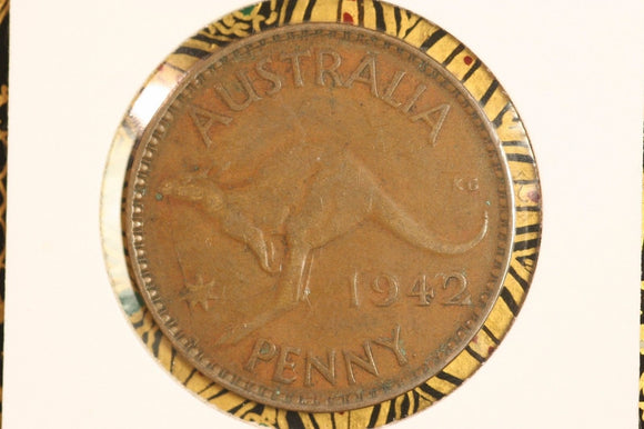 1942 - Y. - Australia Penny - Diecrack by Star (R5) - aF