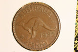 1952 - A. - Australia Penny - Spot of Verdigris - gVF