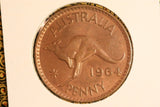 1964 - M - Australian Penny - Great Patina - aUNC