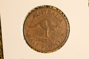 1963 - Australian Halfpenny - '96' Doubled - gEF