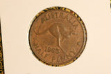 1963 - Australian Halfpenny - '96' Doubled - gEF