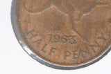 1963 - Australian Halfpenny - '96' Doubled - gEF