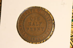 1936 - Australia Halfpenny - VF