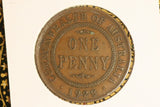 1928 - Australia Penny - gF / Spot of Verdigris