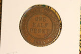 1936 - Australia Halfpenny - aEF / PVC