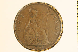 1936  - British Penny - aEF.