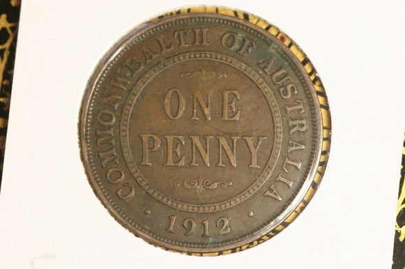 1912 - Australia Penny - aF / Problem Coin