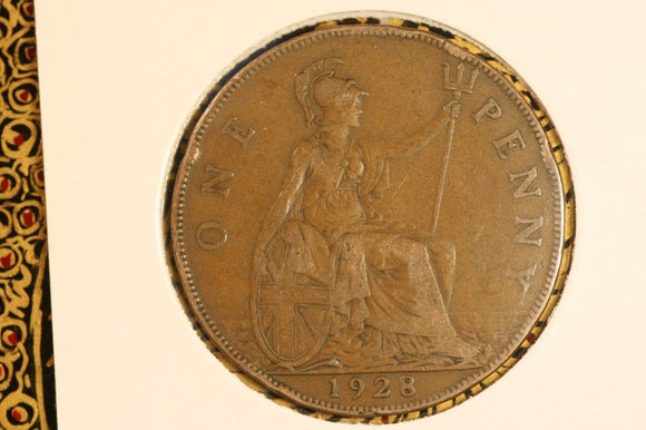 1928 - UK British Penny - aVF