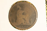 1875 - UK British Penny - Small Date - G