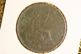 1877 - UK British Penny - aF / Corrosion / Cleaned