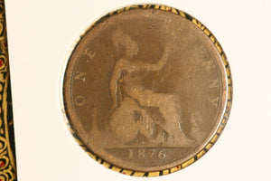 1876 - UK British Penny - G