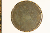 1877 - UK British Penny - F / Problem Coin