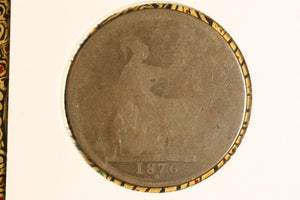 1876 - UK British Penny - Fair