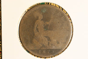 1875  - British Penny - aG. Large Date