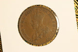 1927 - Australian Half Penny - Diecracks through 'REX' and Bust - F