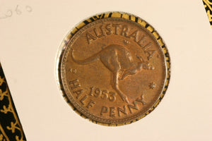 1953 - Australia Halfpenny - gVF