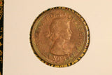 1961 - Australia Halfpenny - Gold Patina - aUNC