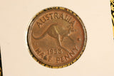 1953 - Australia Halfpenny -Diecracks 'HA' & 'ATIA' - VF