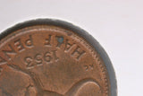 1953 - Australia Halfpenny -Diecracks 'HA' & 'ATIA' - VF