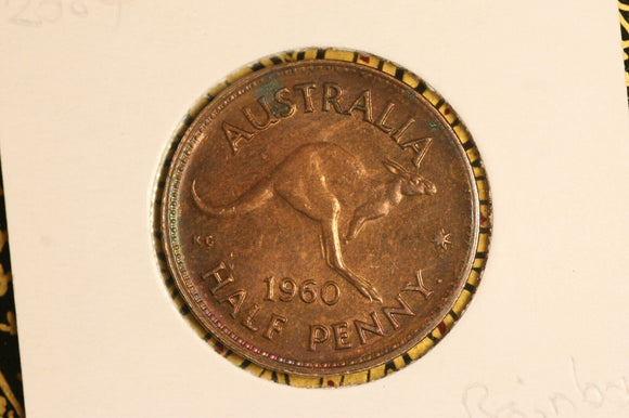 1960 - Australian Halfpenny - Natural Lustre - aUNC