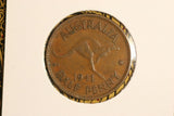 1941 - Australian Halfpenny - 'HP' Missing (R5) - F