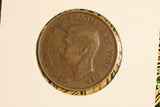 1949 - Australia Halfpenny - Diecrack 'FIDEI' (R5) - gVF