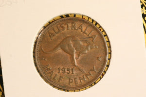 1951 - Y. - Australia Halfpenny - EF