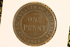 1917 - Australia Penny - F