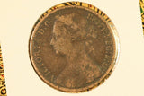 1876 - H - UK British Penny - aF.