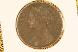 1876 - H - UK British Penny -  VF / Corrosion