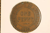 1932 - Australia Penny - aVF / Verdigris