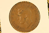 1943 - Y. - Australia Penny - Massive Pealing Error across Bust - gF