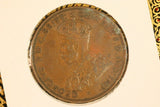 1933 - Australia Penny - VF / Verdigris