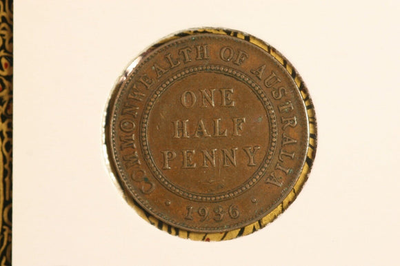 1936 - Australia Halfpenny - gF