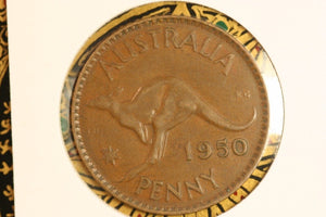 1950 - M - Australia Penny - Date Doubled (R5) - aVF