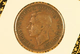 1942 - I - Australia Penny - Massive Pealing Error across King's Head - aF