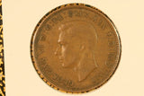 1943 - Y. - Australia Penny - Diecracks Rim to Y & Rim to NY - gF