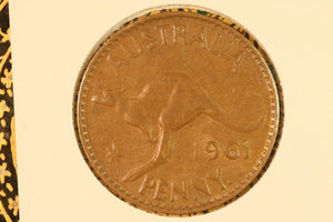 1961 - Y. - Australia Penny - Weak '1' - EF