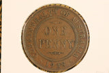 1928 - Australia Penny - Open '8' '2' & 'OMN' - gVG / Spot Verdigris