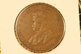 1933 - Australia Penny - Pealing Error on Crown - VF