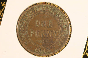 1918 - Australian Penny - aF / Grotty