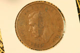 1944 - Y. - Australia Penny - Pealing Error, Low Mintmark (R5) - gF / Problem