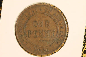 1926 - Australia Penny - gF / Grotty