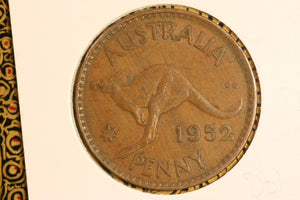 1952 - Australian Penny - Date Doubled - gF / Grotty