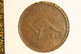 1948 - M -  Australian Penny - Spot of Verdigris - aEF