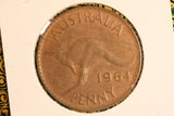 1964 - Y. - Australian Penny - Slanted 6 (R5) - aUNC